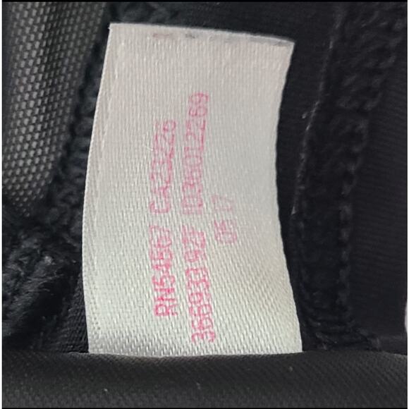 PINK Victoria's Secret Sport Bralette Cross Strap Mesh Back Close Black Large - Picture 10 of 10